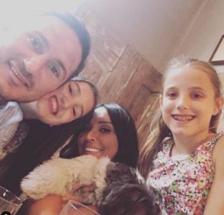  Christine Lampard with her husband Frank Lampard and step-daughters Luna and Isla Lampard.